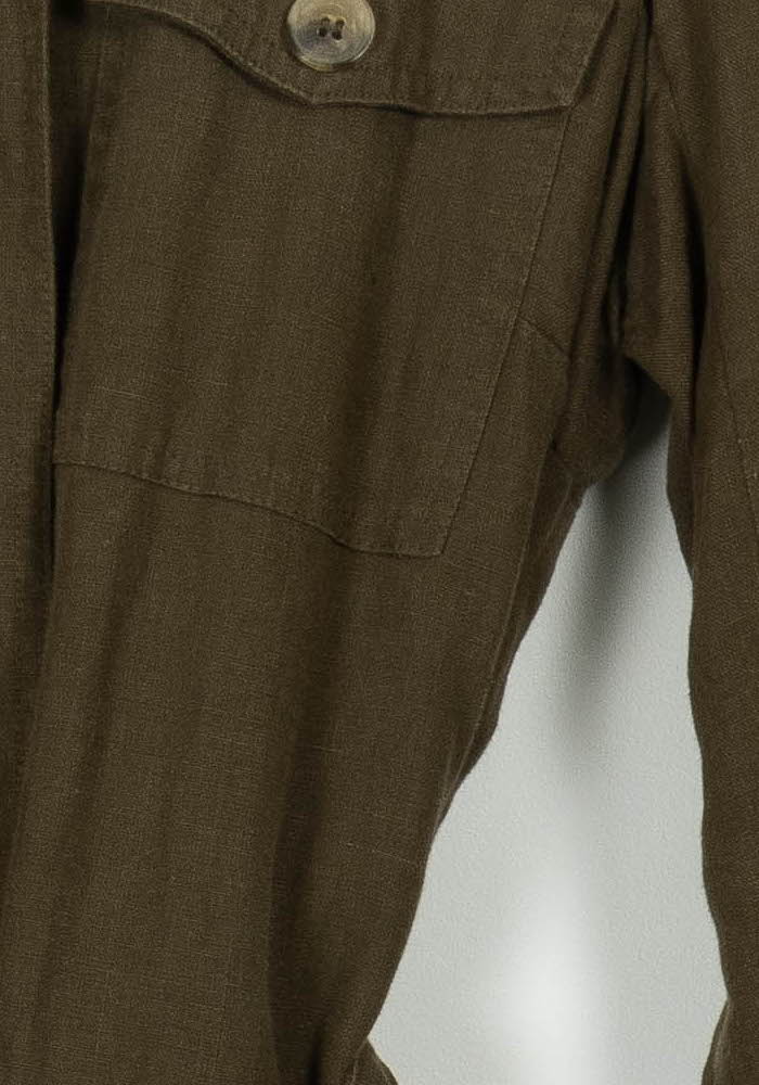 Veste Ceinturée Verte - Taille L/40 de la marque Maison 123 | PARAD104223 - Vendu par Paradigme - Image 3