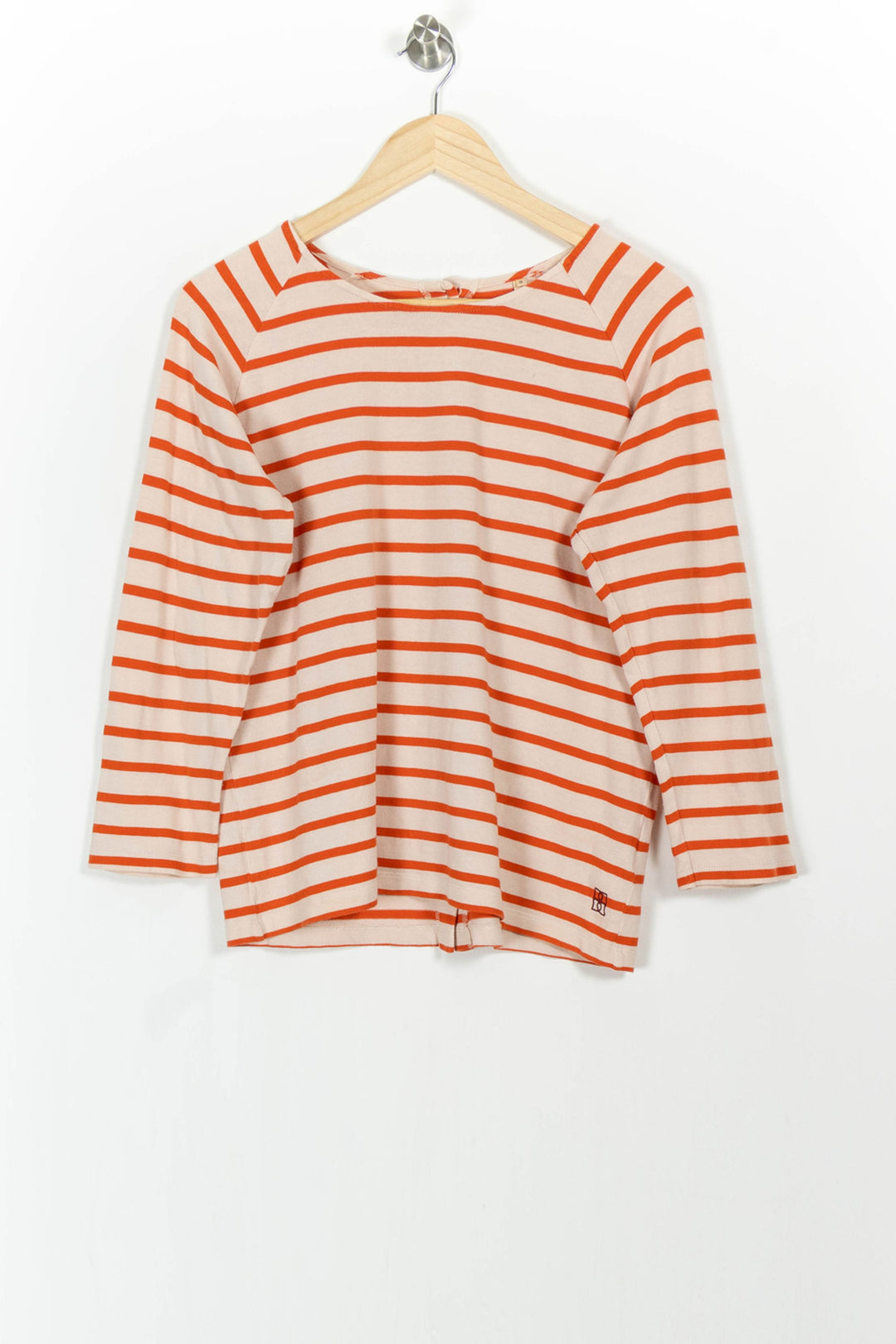 Marinière Blanche et Orange - Taille M/38 de la marque Bellerose | PARAD104224 - Vendu par Paradigme - Image 2