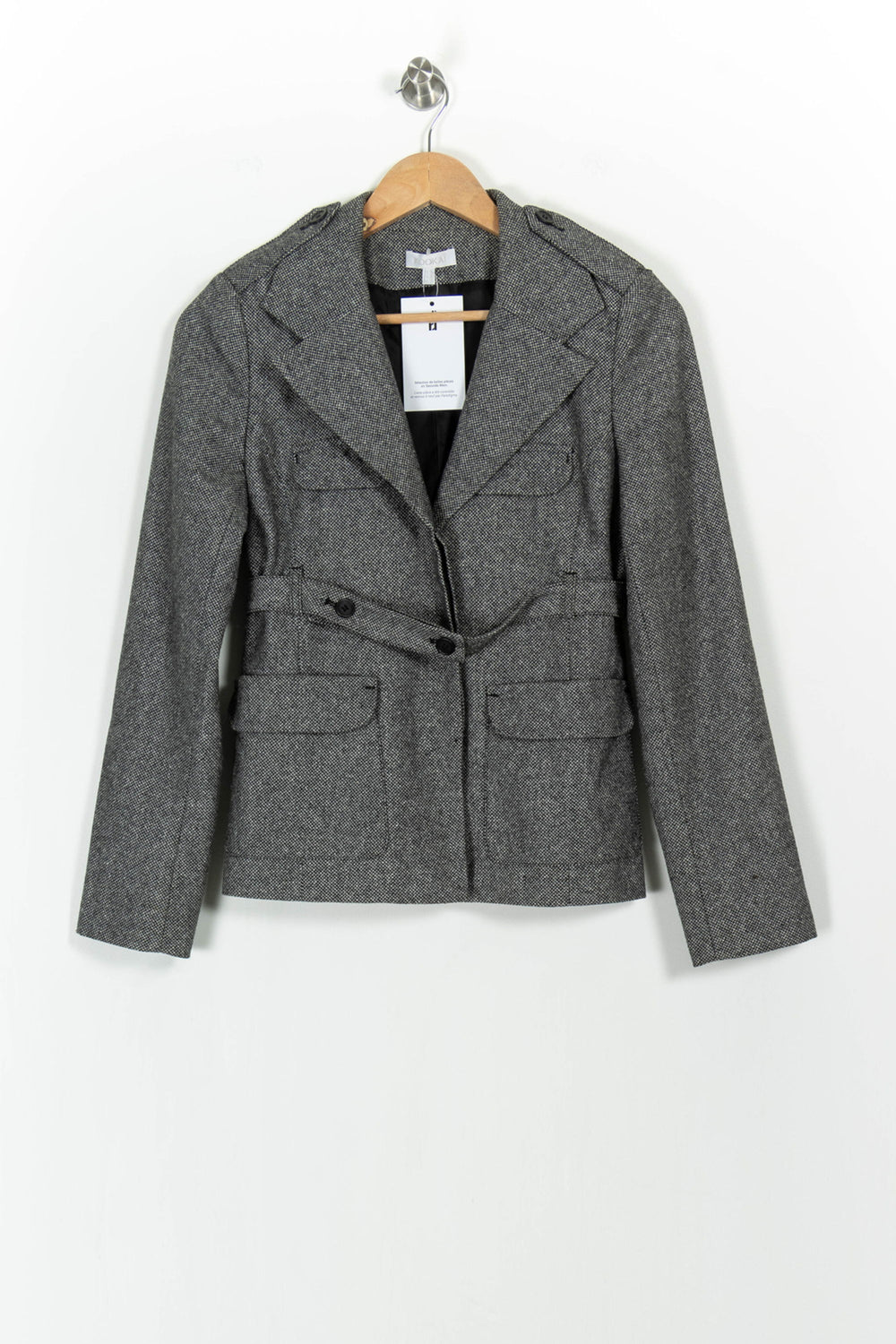 Blazer Gris - Taille S/36 de la marque Kookai | PARAD104226 - Vendu par Paradigme - Image 2
