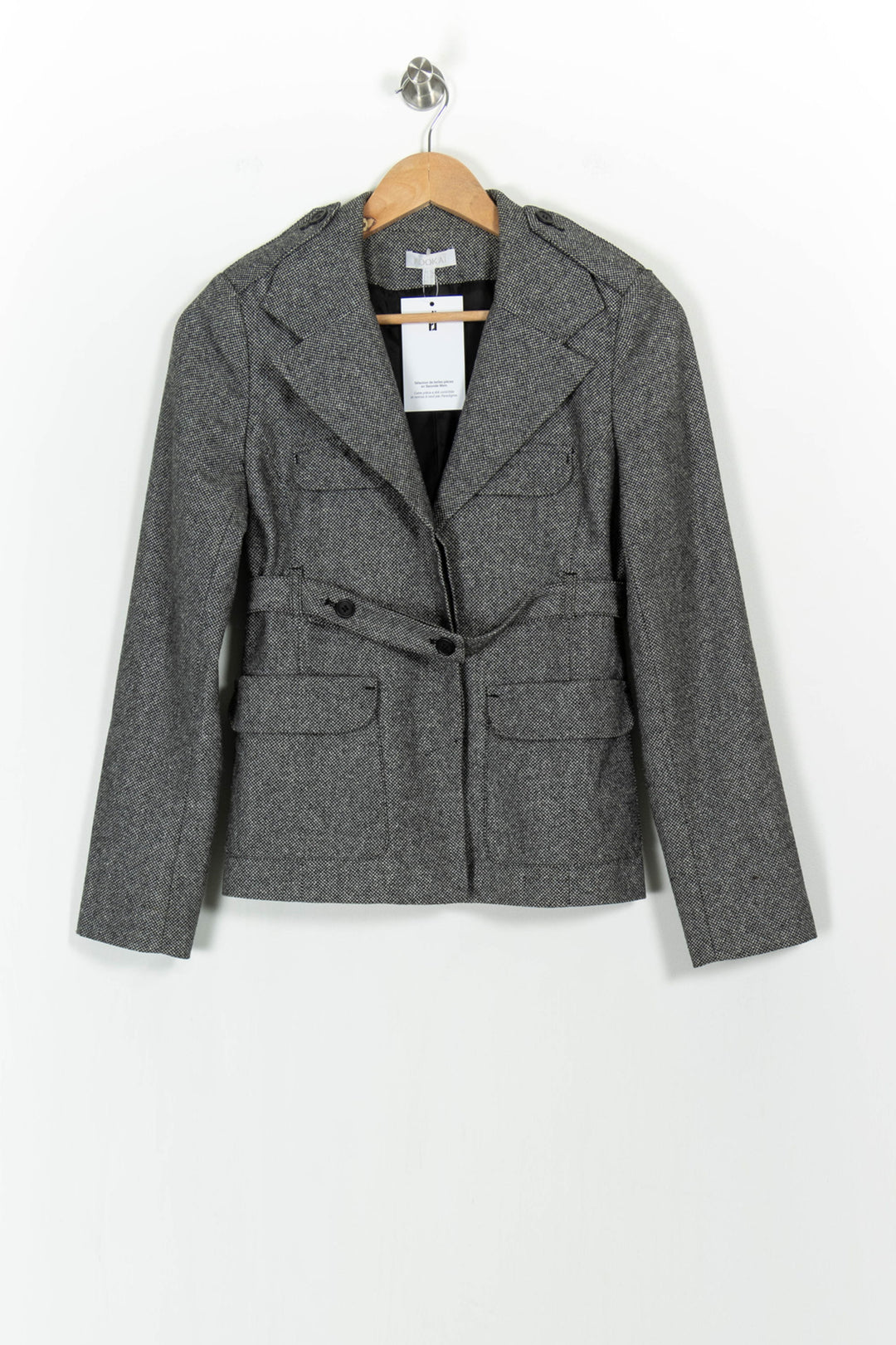 Blazer Gris - Taille S/36 de la marque Kookai | PARAD104226 - Vendu par Paradigme - Image 2