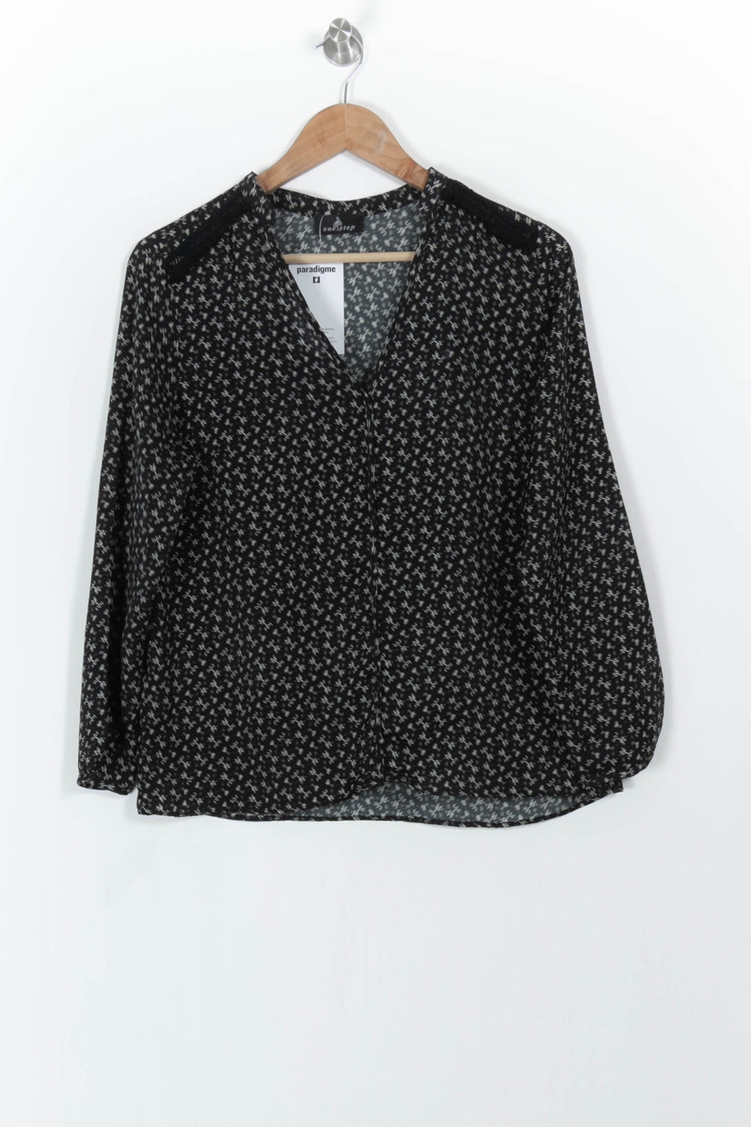 Blouse Noire et Blanche - Taille L/40 de la marque One Step | PARAD104231 - Vendu par Paradigme - Image 2