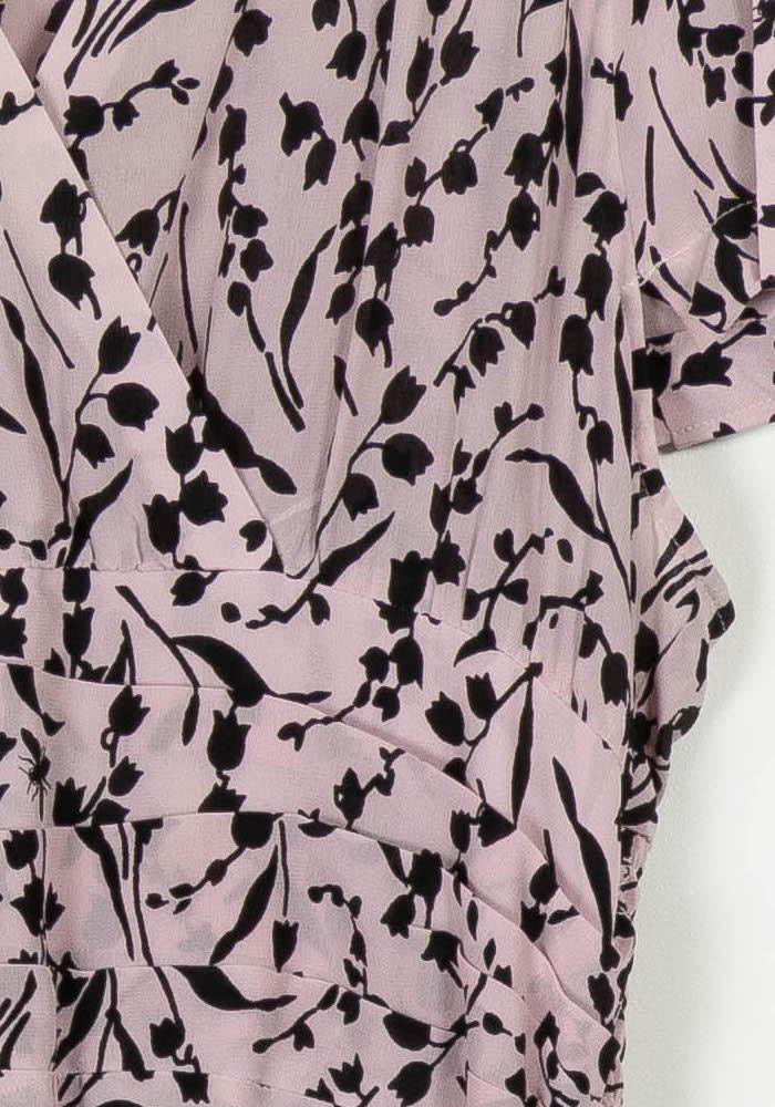 Robe Longue Rose et Noire - Taille L/40 de la marque Maje | PARAD104238 - Vendu par Paradigme - Image 3