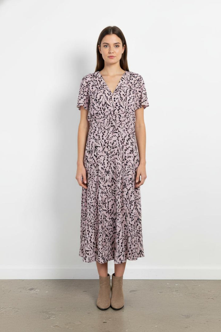 Robe Longue Rose et Noire - Taille L/40 de la marque Maje | PARAD104238 - Vendu par Paradigme - Image 1