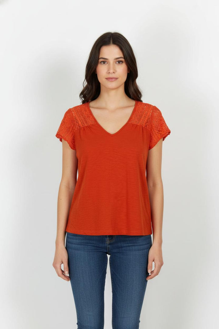 Blouse Orange - Taille S/36 de la marque Sézane | PARAD104243 - Vendu par Paradigme - Image 1