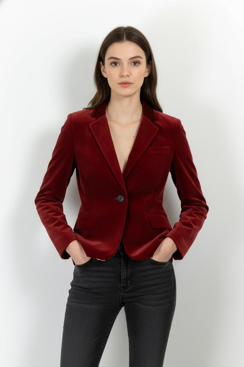 Blazer Rouge - Taille L/40 de la marque Comptoir des Cotonniers | PARAD104244 - Vendu par Paradigme - Image 1