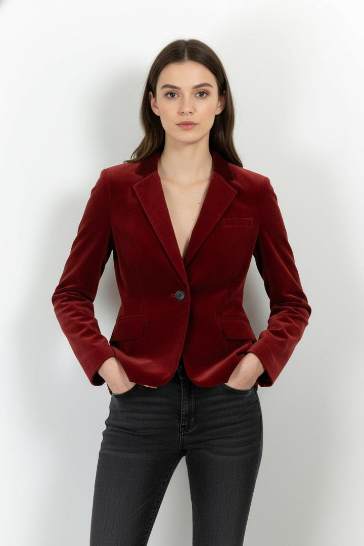 Blazer Rouge - Taille L/40 de la marque Comptoir des Cotonniers | PARAD104244 - Vendu par Paradigme - Image 1
