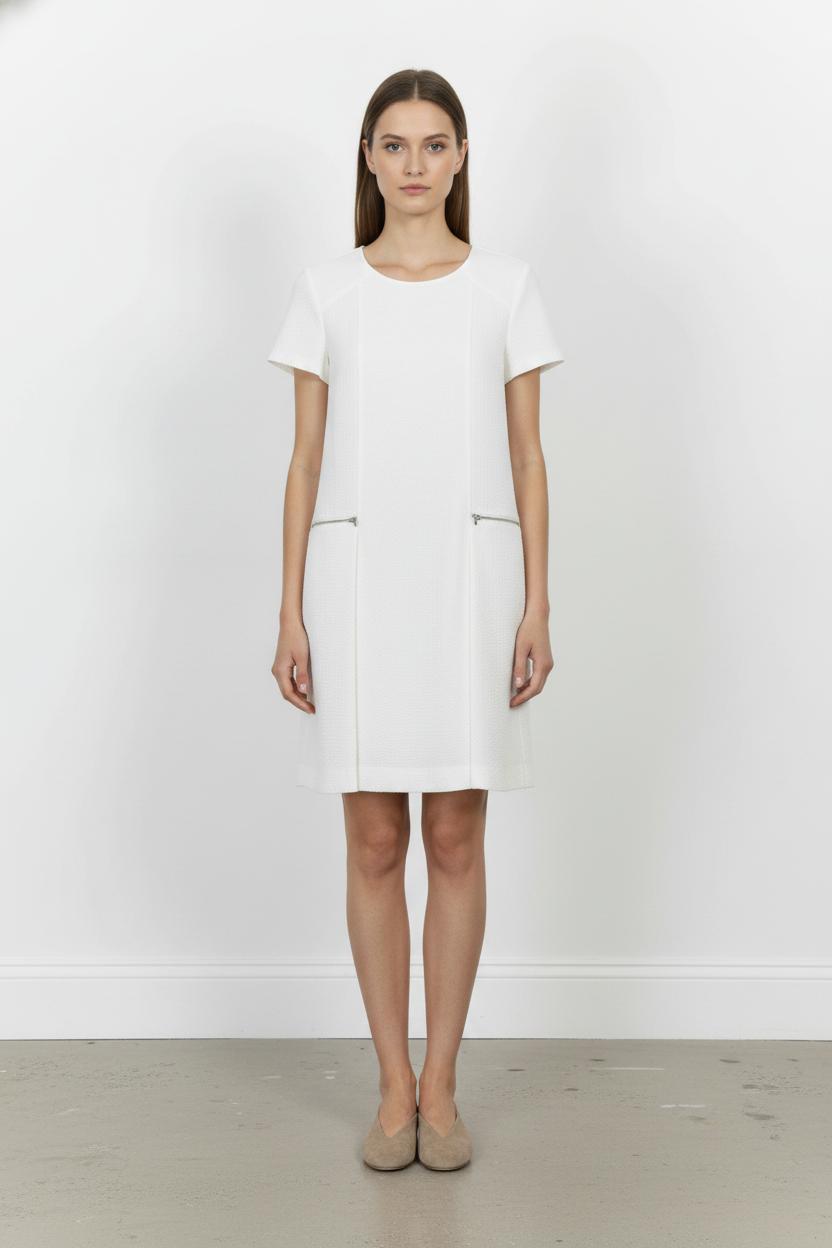 Robe Droite Blanche - Taille S/36 de la marque Comptoir des Cotonniers | PARAD104248 - Vendu par Paradigme - Image 1