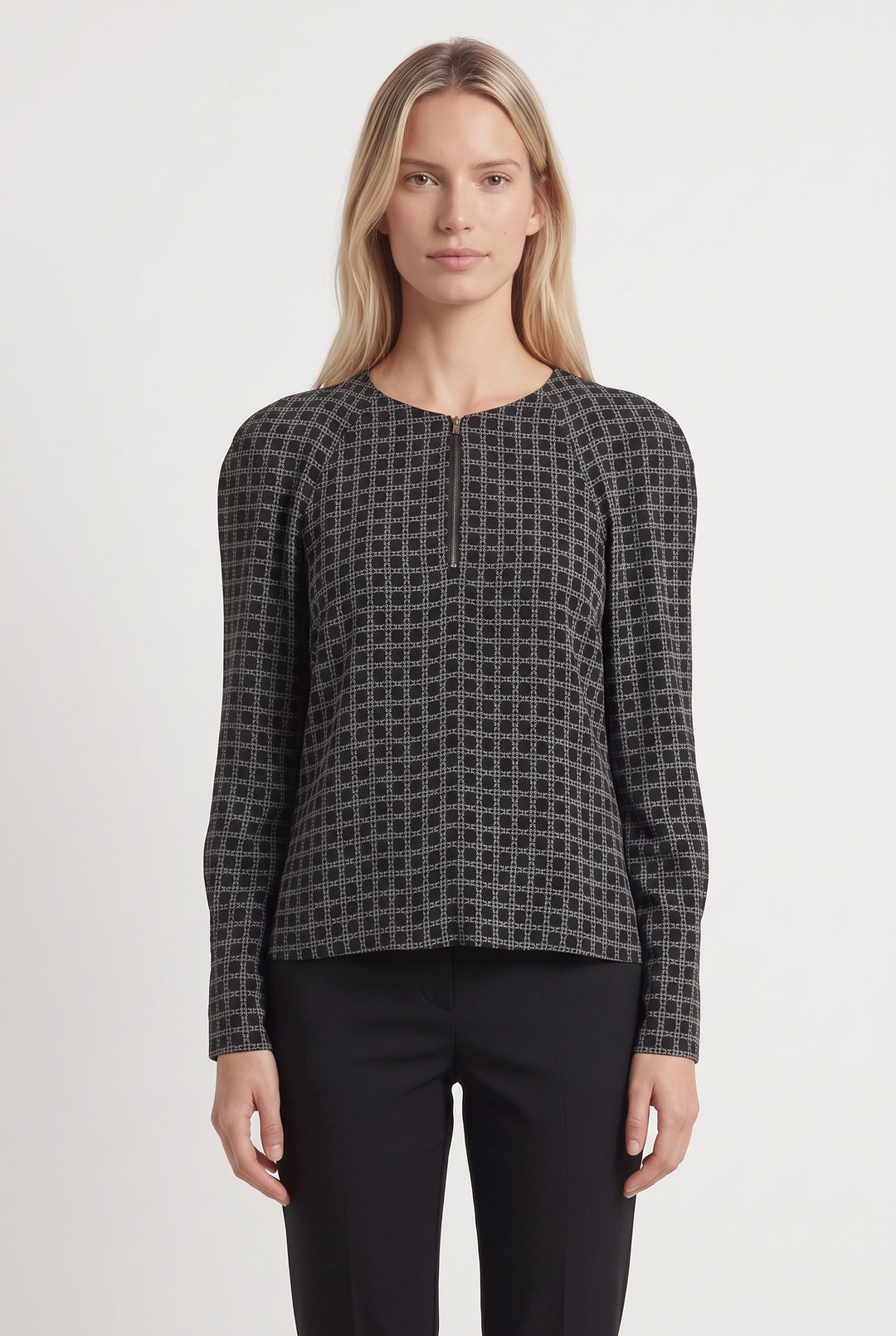 Blouse Noire et Grise - Taille S/36 de la marque Comptoir des Cotonniers | PARAD104249 - Vendu par Paradigme - Image 1