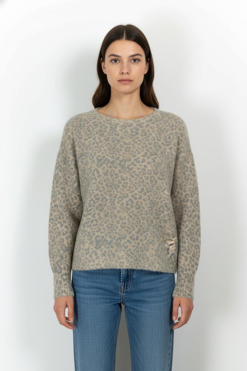 Pull Beige et Gris - Taille M/38 de la marque Imprevu | PARAD104252 - Vendu par Paradigme - Image 1