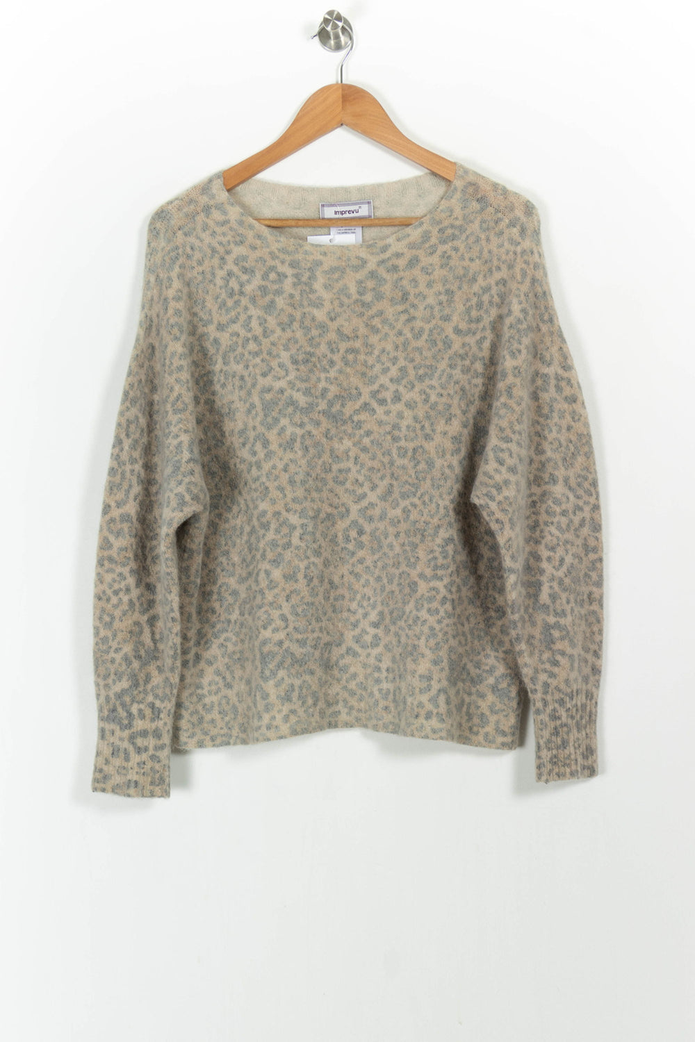 Pull Beige et Gris - Taille M/38 de la marque Imprevu | PARAD104252 - Vendu par Paradigme - Image 2