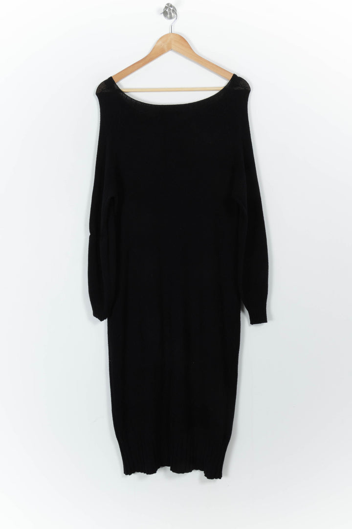 Robe Pull Noire - Taille S/36 de la marque La Fée Maraboutée | PARAD104254 - Vendu par Paradigme - Image 4