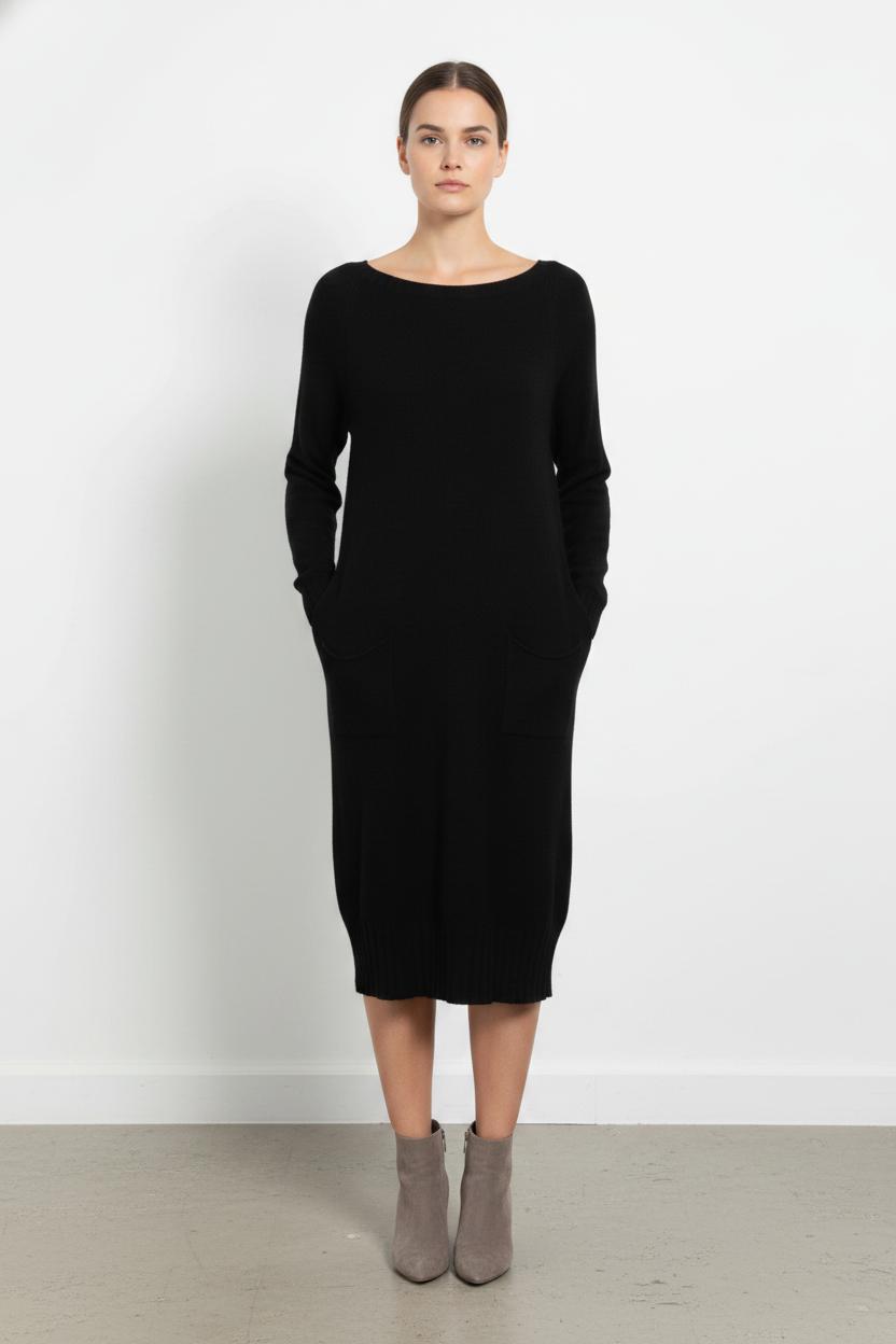 Robe Pull Noire - Taille S/36 de la marque La Fée Maraboutée | PARAD104254 - Vendu par Paradigme - Image 1
