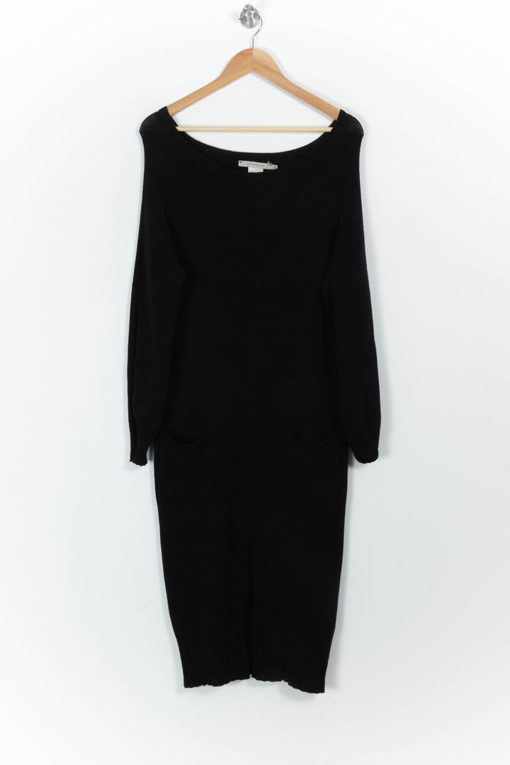Robe Pull Noire - Taille S/36 de la marque La Fée Maraboutée | PARAD104254 - Vendu par Paradigme - Image 2