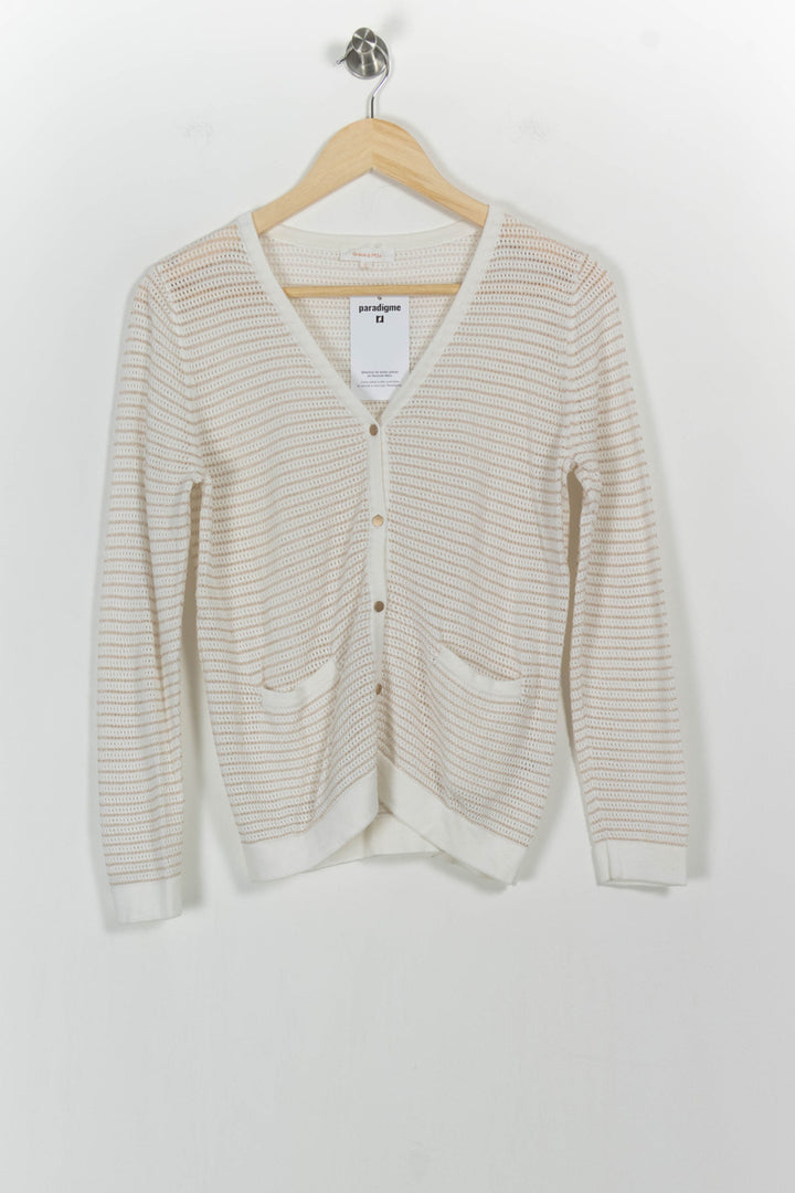 Cardigan Blanc - Taille S/36 de la marque Grace & Mila | PARAD104259 - Vendu par Paradigme - Image 2