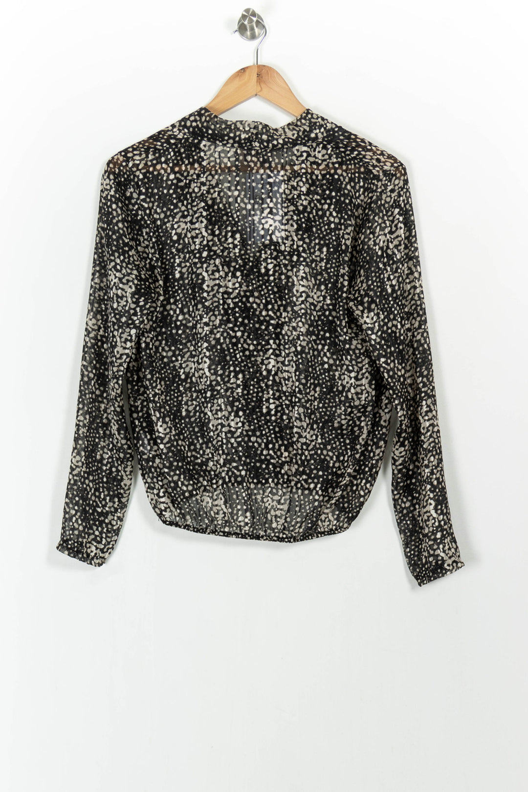 Blouse Noire et Blanche - Taille M/38 de la marque La Fée Maraboutée | PARAD104262 - Vendu par Paradigme - Image 4