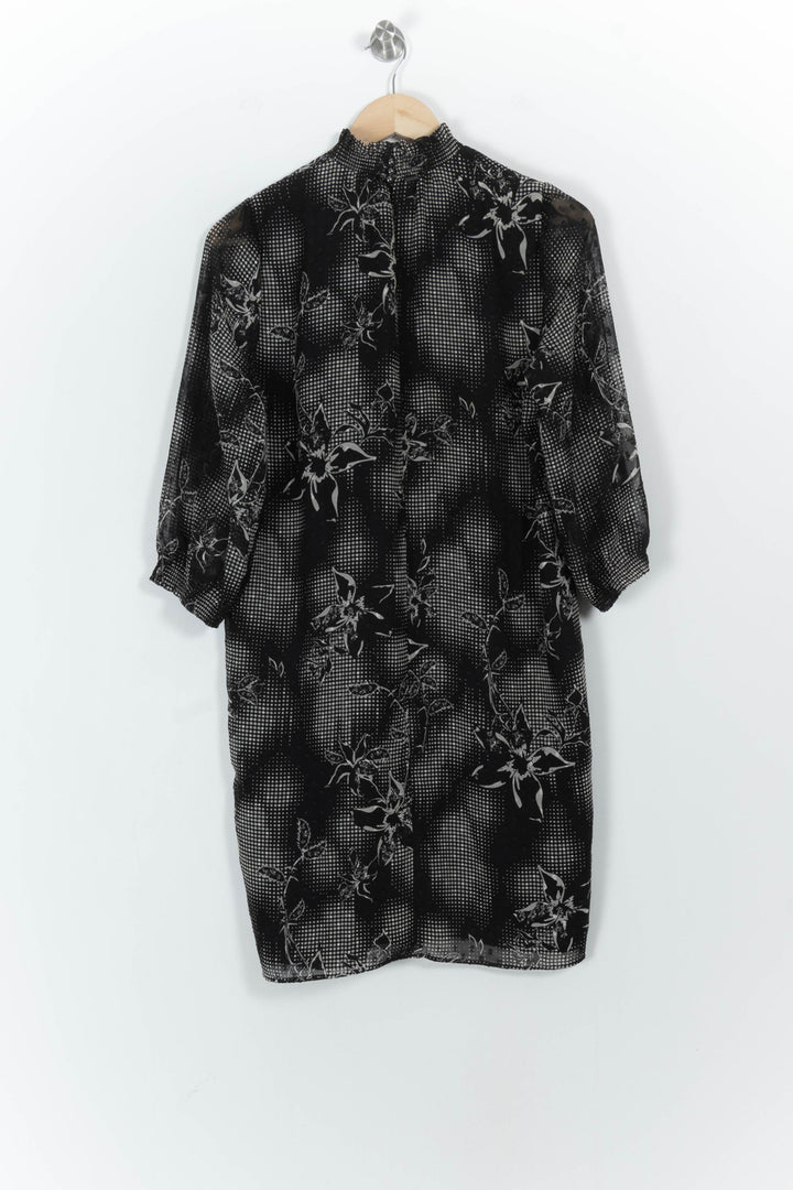 Robe Midi Noire et Blanche - Taille L/40 de la marque IKKS | PARAD104265 - Vendu par Paradigme - Image 4
