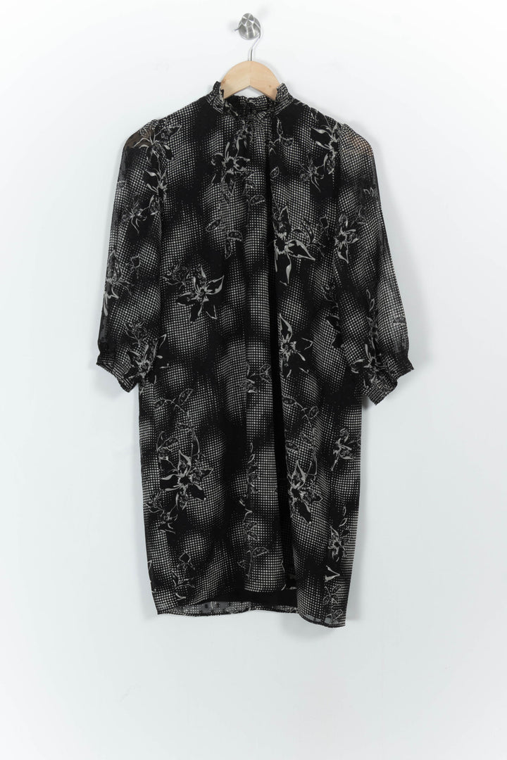 Robe Midi Noire et Blanche - Taille L/40 de la marque IKKS | PARAD104265 - Vendu par Paradigme - Image 2