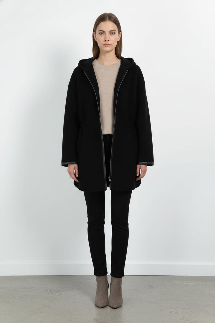 Manteau Noir - Taille XS/34 de la marque Claudie Pierlot | PARAD104267 - Vendu par Paradigme - Image 1