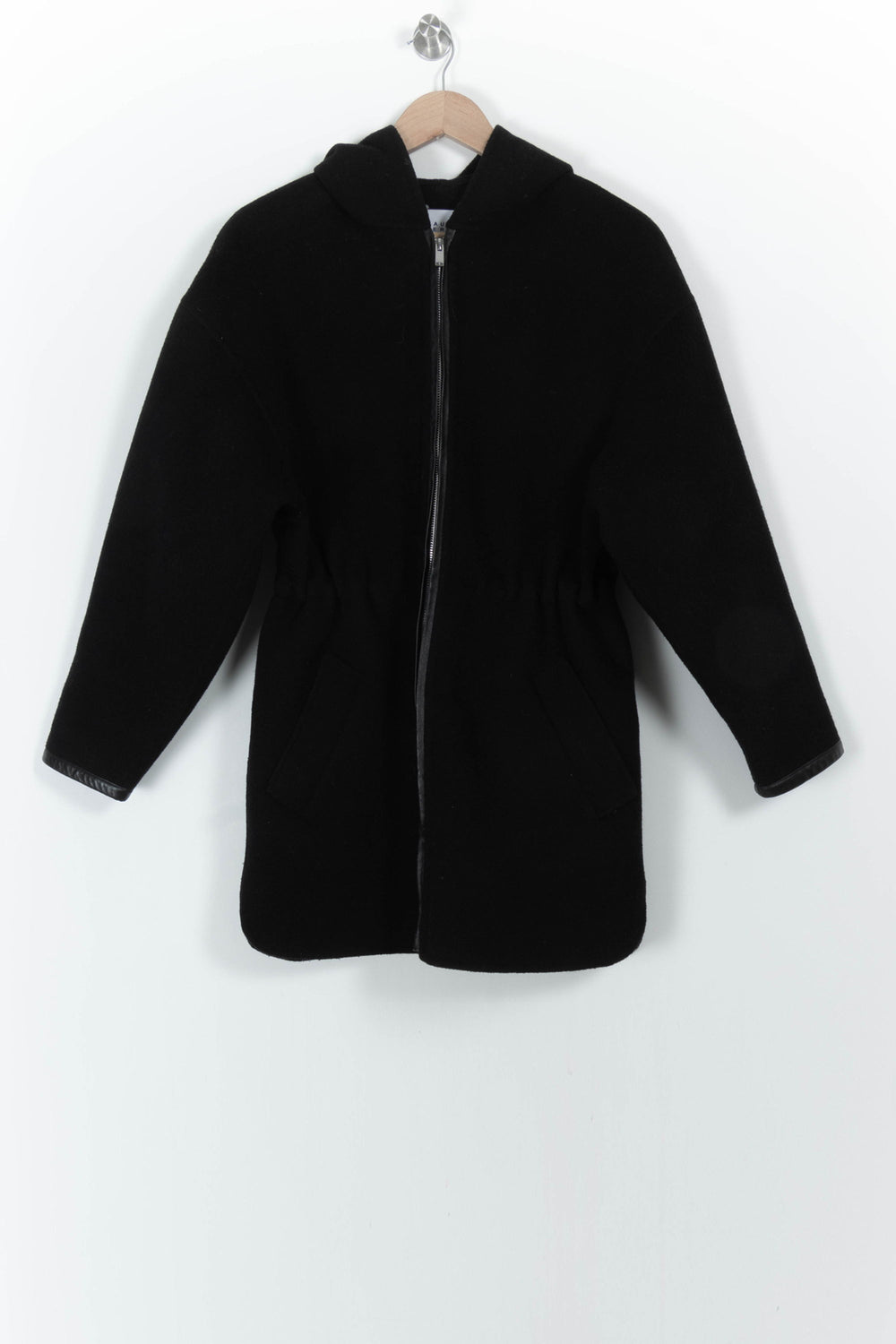 Manteau Noir - Taille XS/34 de la marque Claudie Pierlot | PARAD104267 - Vendu par Paradigme - Image 2