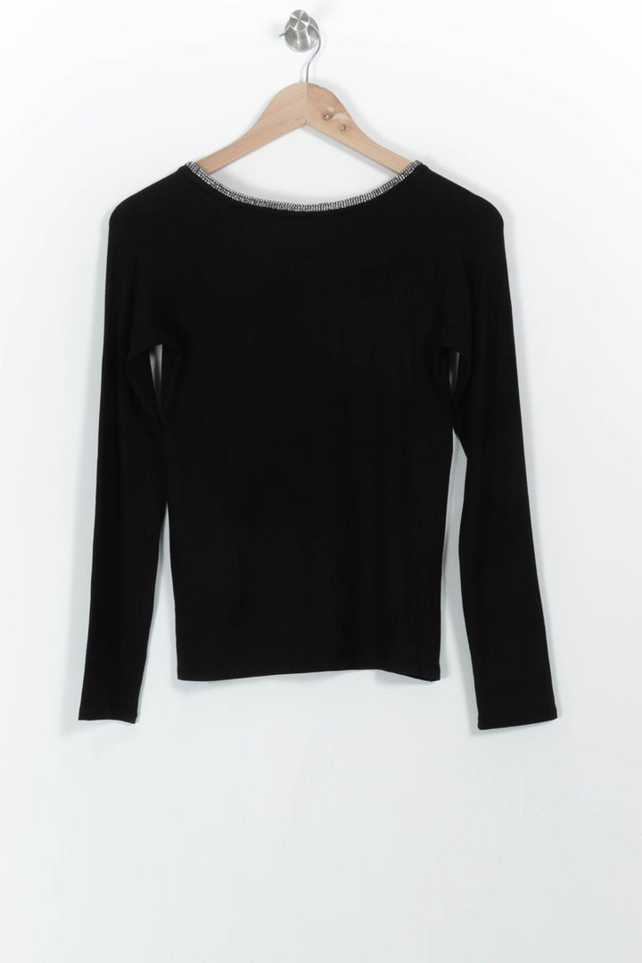 Pull Col Rond Noir - Taille M/38 de la marque Joseph | PARAD104268 - Vendu par Paradigme - Image 4