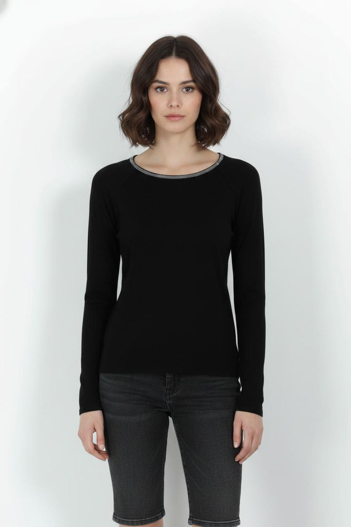 Pull Col Rond Noir - Taille M/38 de la marque Joseph | PARAD104268 - Vendu par Paradigme - Image 1