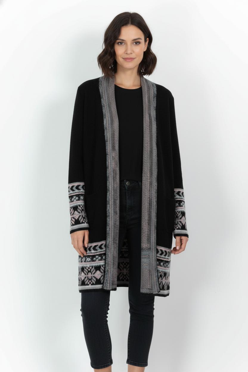 Gilet Noir et Gris - Taille S/36 de la marque Derhy | PARAD104269 - Vendu par Paradigme - Image 1