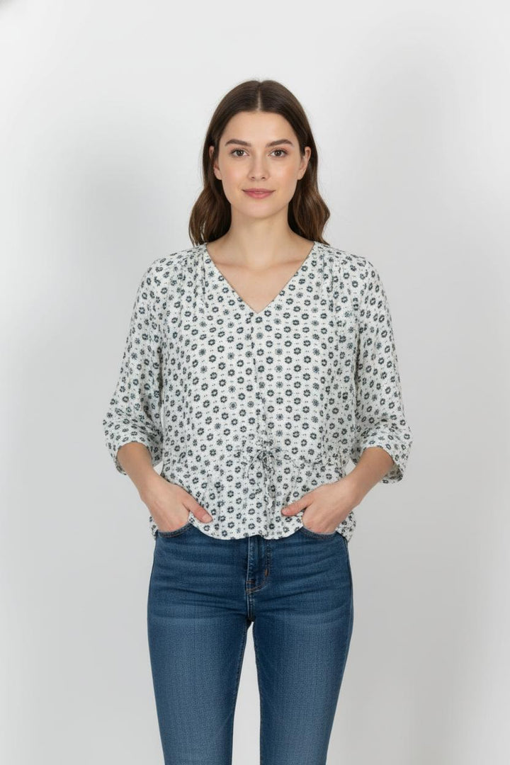 Blouse Blanche et Noire - Taille M/38 de la marque Comptoir des Cotonniers | PARAD104272 - Vendu par Paradigme - Image 1