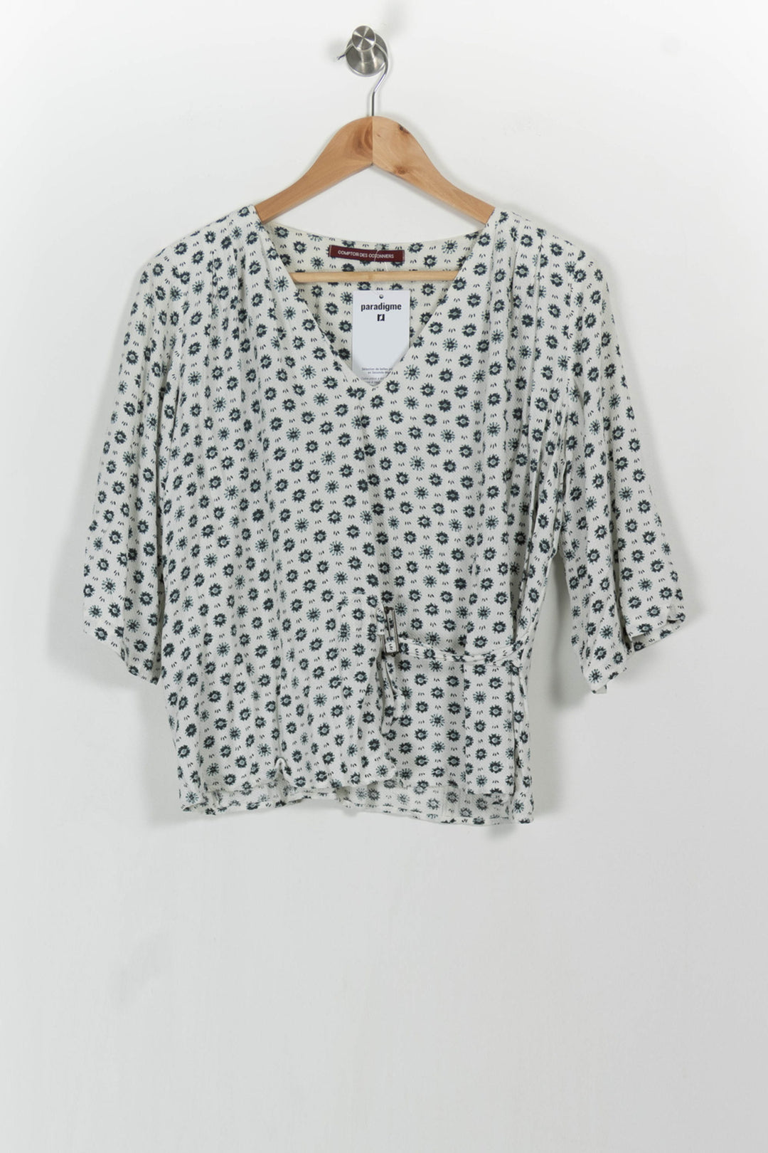 Blouse Blanche et Noire - Taille M/38 de la marque Comptoir des Cotonniers | PARAD104272 - Vendu par Paradigme - Image 2