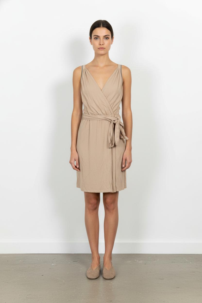Robe Portefeuille Beige - Taille S/36 de la marque Sessùn | PARAD104273 - Vendu par Paradigme - Image 1