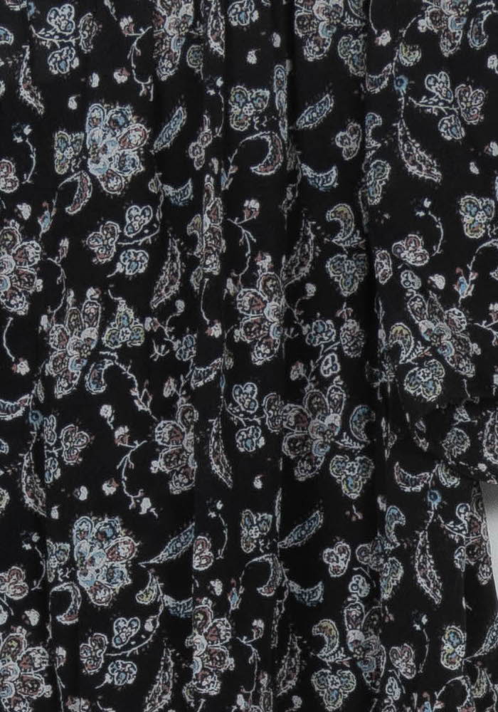 Robe Fleurie Noire et Blanche - Taille S/36 de la marque Pablo | PARAD104276 - Vendu par Paradigme - Image 3