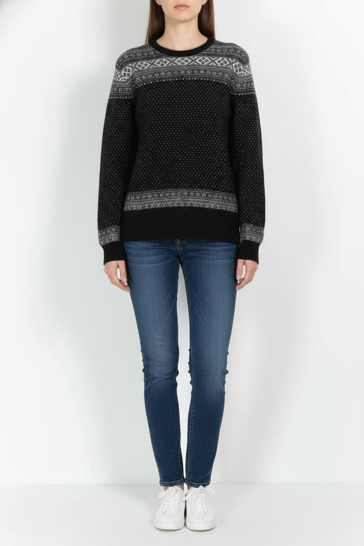 Pull Noir et Gris - Taille M/38 de la marque Ines de la Fressange Paris | PARAD104280 - Vendu par Paradigme - Image 1