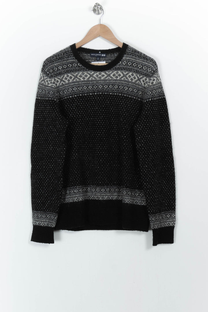 Pull Noir et Gris - Taille M/38 de la marque Ines de la Fressange Paris | PARAD104280 - Vendu par Paradigme - Image 2