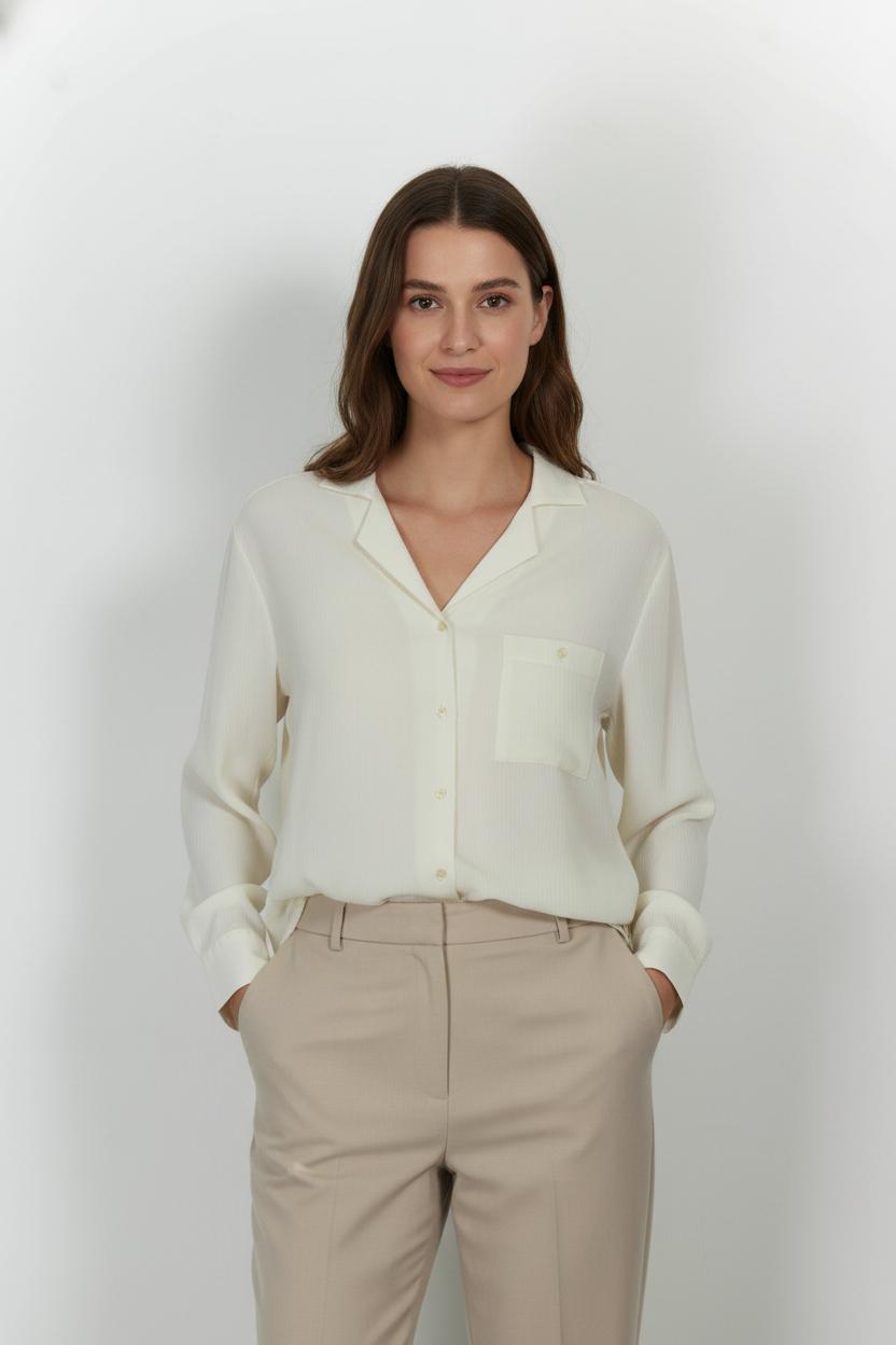 Chemise Beige - Taille M/38 de la marque Rodier | PARAD104284 - Vendu par Paradigme - Image 1