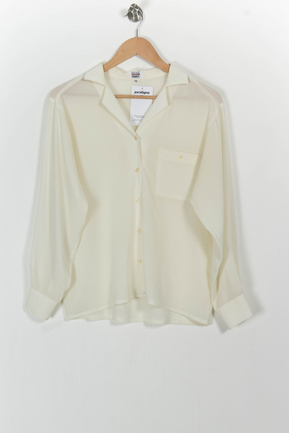 Chemise Beige - Taille M/38 de la marque Rodier | PARAD104284 - Vendu par Paradigme - Image 2