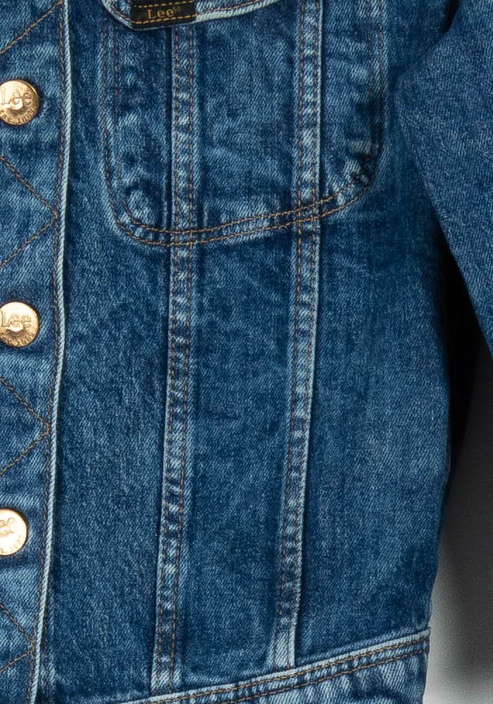 Veste en Jean Bleue - Taille XS/34 de la marque Lee | PARAD104285 - Vendu par Paradigme - Image 3