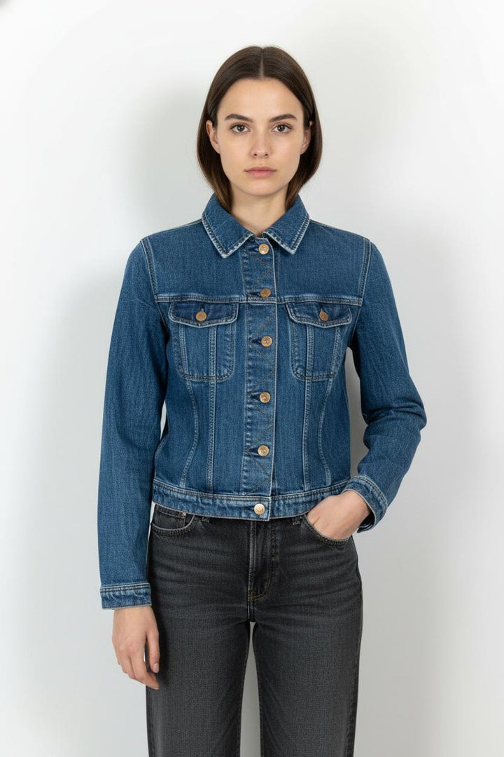 Veste en Jean Bleue - Taille XS/34 de la marque Lee | PARAD104285 - Vendu par Paradigme - Image 1