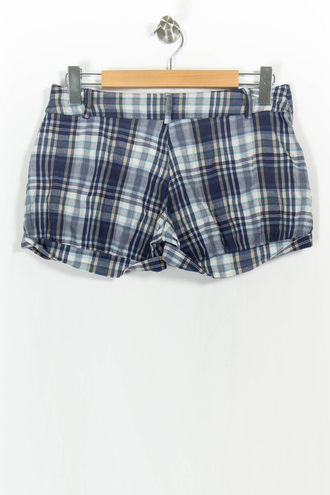 Short à Carreaux Bleu et Beige - Taille L/40 de la marque La Fée Maraboutée | PARAD104286 - Vendu par Paradigme - Image 4