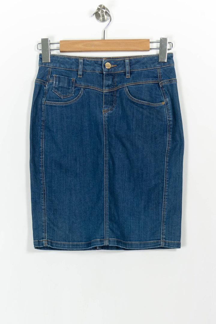Jupe Crayon Bleue - Taille S/36 de la marque One Step | PARAD104292 - Vendu par Paradigme - Image 2