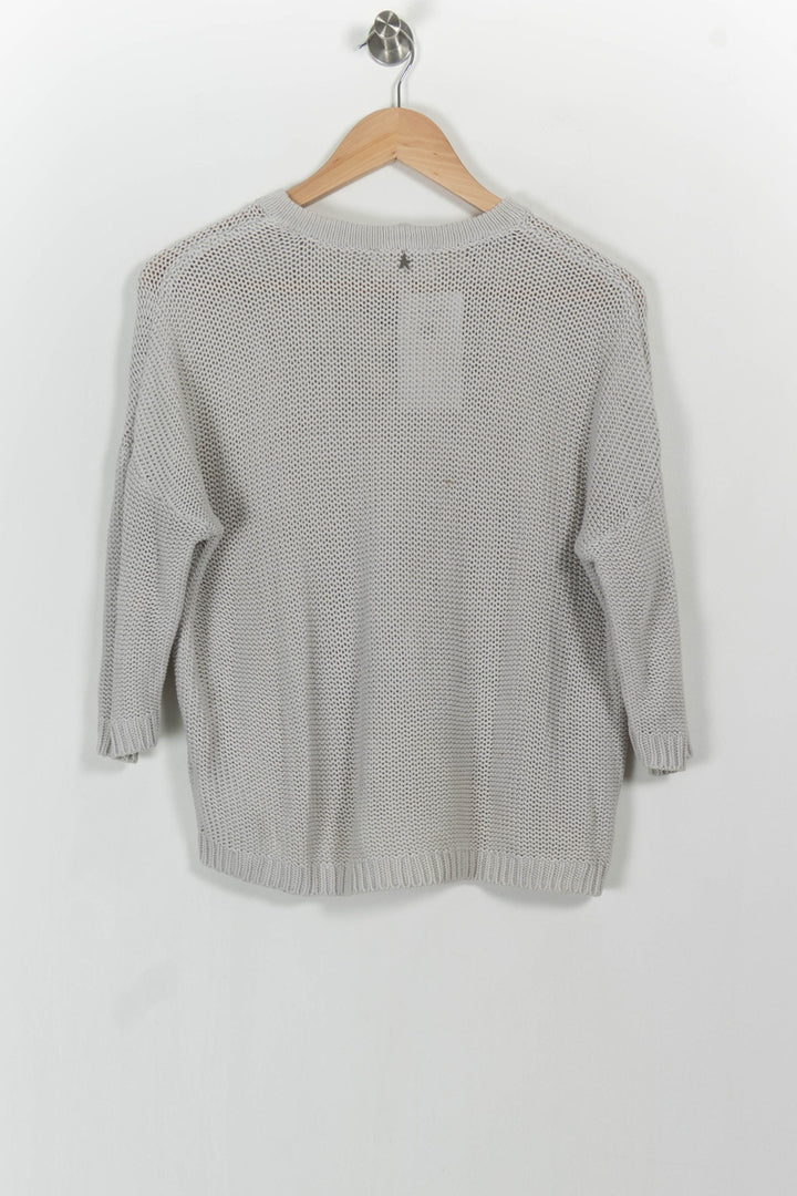 Pull Blanc - Taille M/38 de la marque Sud express | PARAD104298 - Vendu par Paradigme - Image 4
