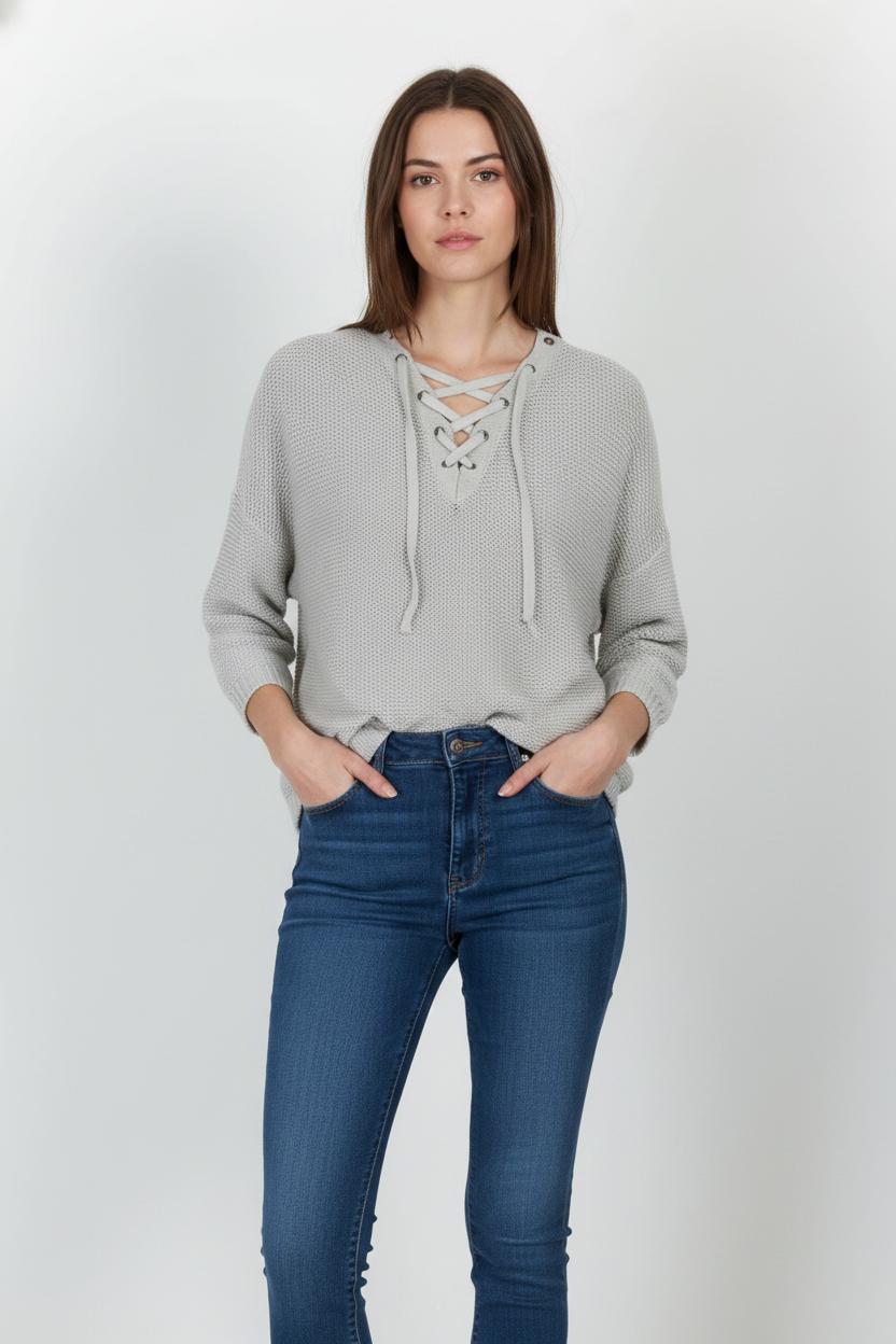 Pull Blanc - Taille M/38 de la marque Sud express | PARAD104298 - Vendu par Paradigme - Image 1