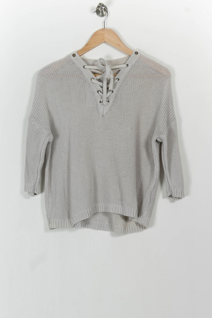Pull Blanc - Taille M/38 de la marque Sud express | PARAD104298 - Vendu par Paradigme - Image 2