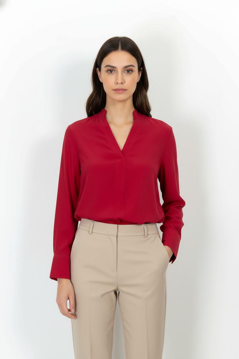 Blouse Rouge - Taille S/36 de la marque Figaret | PARAD104303 - Vendu par Paradigme - Image 1