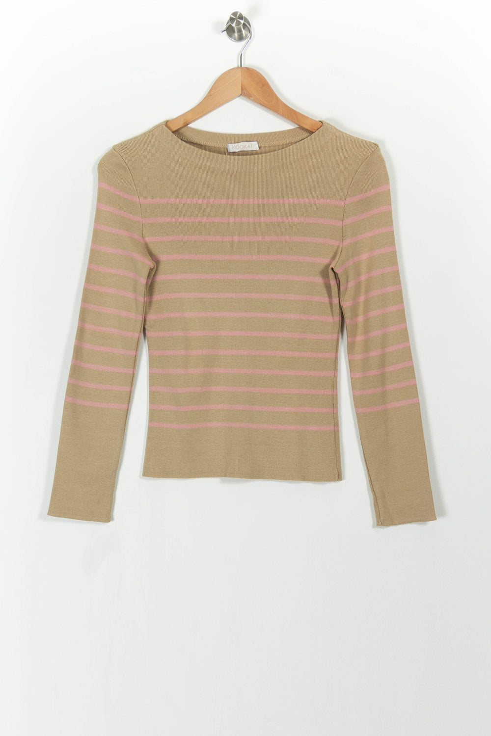 Pull Beige et Rose - Taille S/36 de la marque Kookai | PARAD104307 - Vendu par Paradigme - Image 2