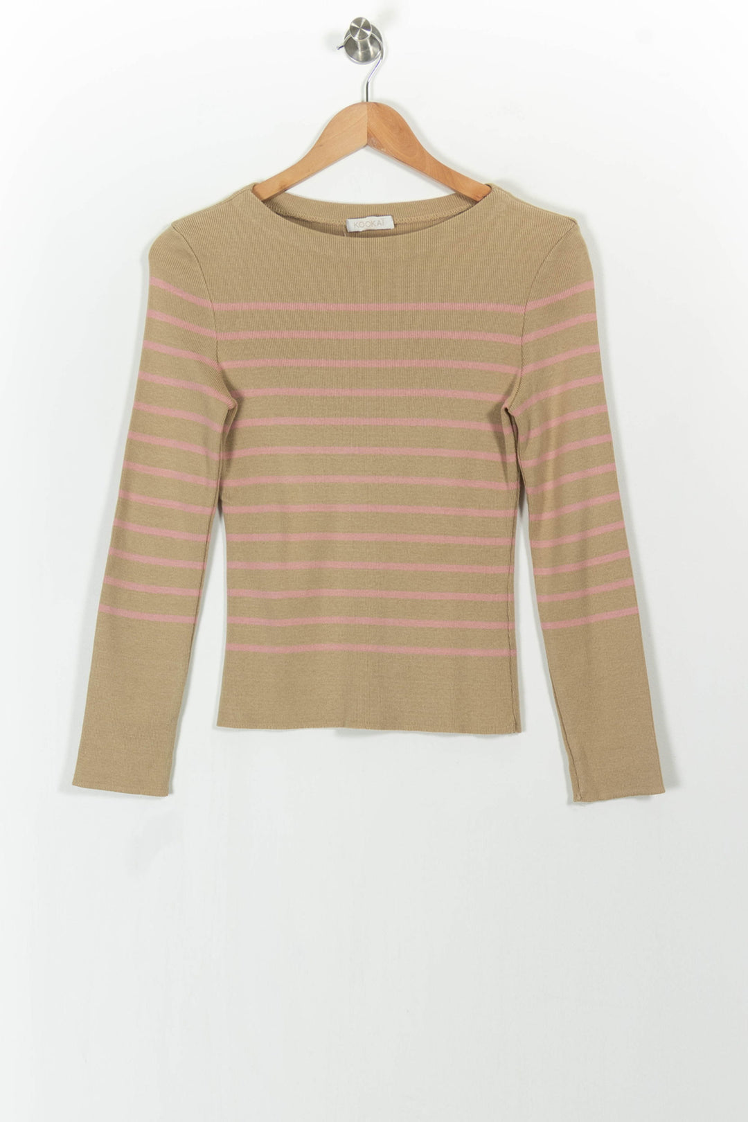 Pull Beige et Rose - Taille S/36 de la marque Kookai | PARAD104307 - Vendu par Paradigme - Image 2