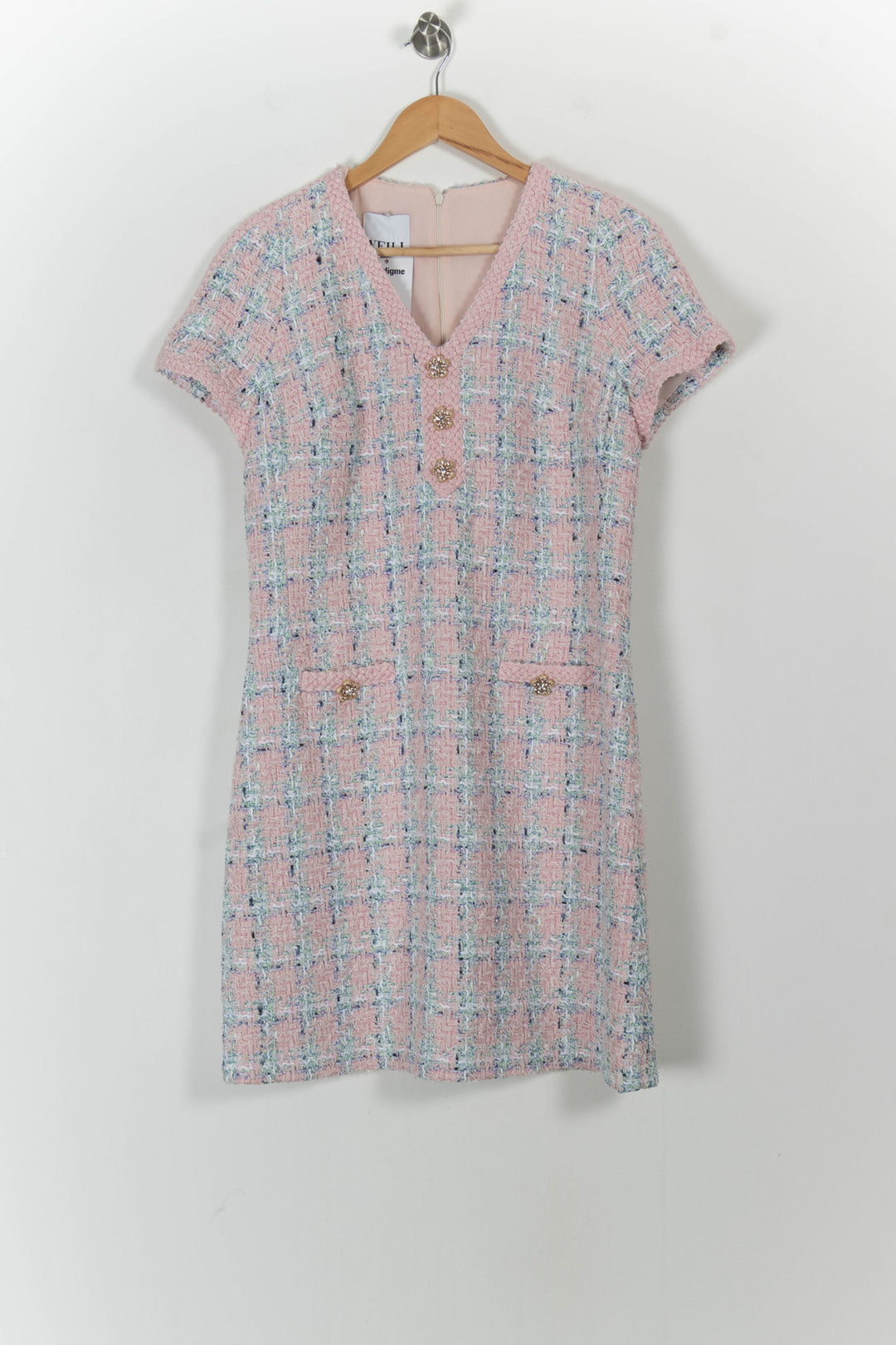 Robe Courte Rose et Bleue - Taille M/38 de la marque Weill | PARAD104316 - Vendu par Paradigme - Image 2
