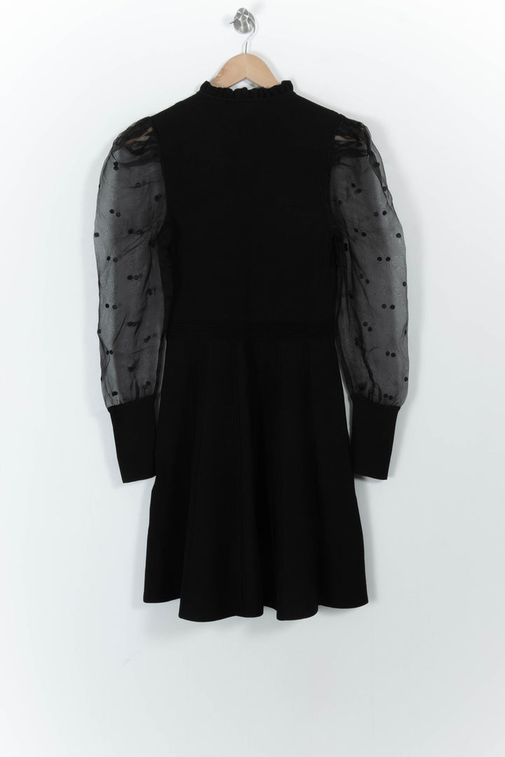 Robe Courte Noire - Taille L/40 de la marque Sandro | PARAD104317 - Vendu par Paradigme - Image 4