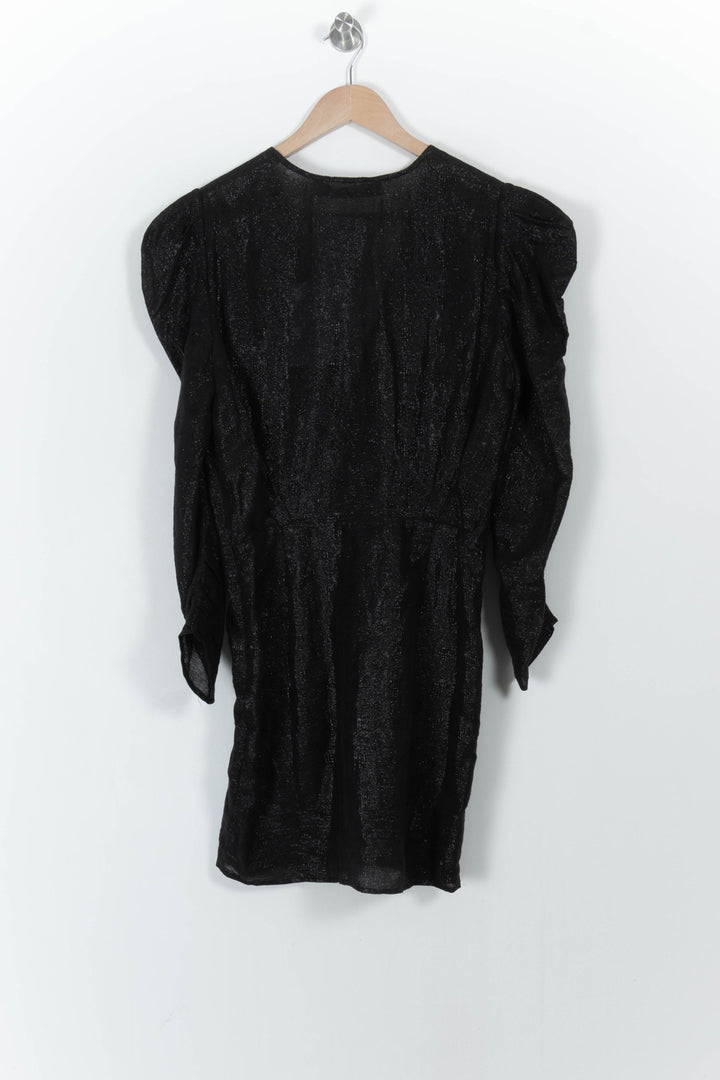 Robe Drapée Noire - Taille L/40 de la marque IRO | PARAD104319 - Vendu par Paradigme - Image 4