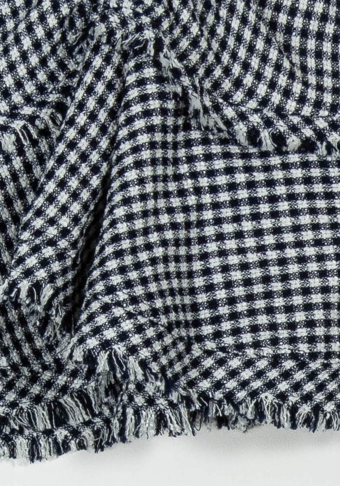 Jupe À Carreaux Bleue et Blanche - Taille M/38 de la marque Kookai | PARAD104320 - Vendu par Paradigme - Image 3