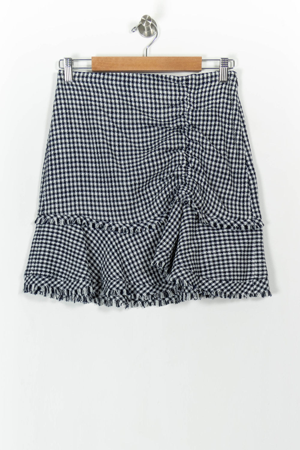 Jupe À Carreaux Bleue et Blanche - Taille M/38 de la marque Kookai | PARAD104320 - Vendu par Paradigme - Image 2