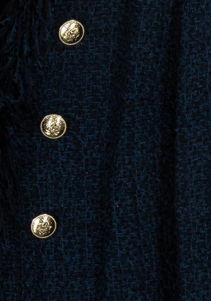 Veste Tweed Bleue - Taille L/40 de la marque Weill | PARAD104321 - Vendu par Paradigme - Image 3